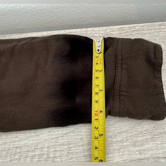 Rails Hunter Tie Dye Herringbone Button Up Shirt Olive Green Black Waves Medium - Picture 6 of 10